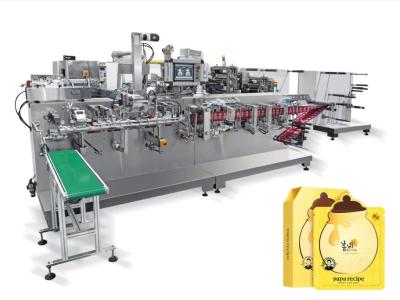 China Horizontal Type Automatic Facial Mask Making Machine , Facial Mask Packing Machine for sale