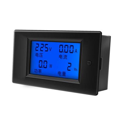 China Multifunctional AC Single Phase Digital Wattmeter Power Energy Meter 220V 100A KWH Meter PZEM-061 With Coil CT for sale