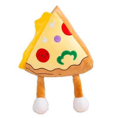 China Creative Plush Special Hot Selling Food Toys Hamburg Chicken Toast Pizza Shape Plush Toy for sale