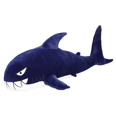 China Plush Promotion Price Soft Stuffed Toy Realistic Wholesale Blue Shark Stuffed Animal For Kids for sale