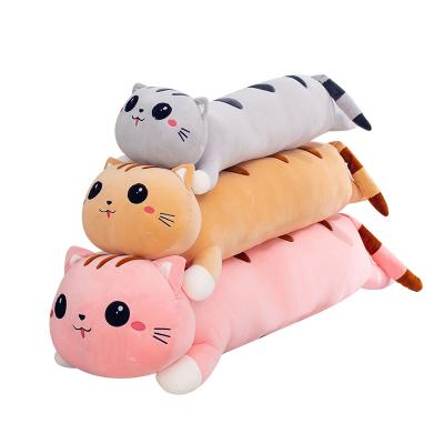 China Plush Manufacturers Rate Wholesale Plush Toys Kids Long Cat Pillow for sale