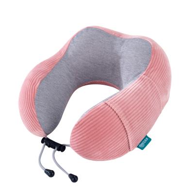 China High quality neck pillow of the latest plush technology with striped bump for sale