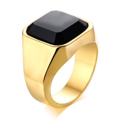 China 2021 HOT SALE CLASSIC Professional Manufacturer Superior Quality Stainless Steel Gemstone Set Ring for sale