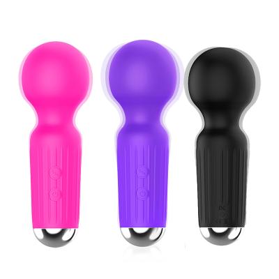 China ABS With Silicone Personal Upgraded Powerful Cordless Vibrate Mini Wand Massager Multispeed Vibration With 20 Vibration Body Massage for sale