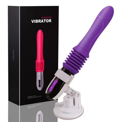 China Sillicone+ABS Adult 10 Speed ​​Dual Speed ​​Dildo Massager Silicone Women Vibrator Remote Control Dildo Sex Toy for sale