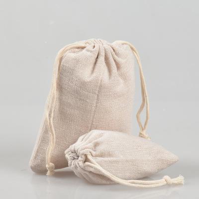 China Reusable Portable 15*20Cm Travel Canvas Cloth Drawstring Storage Pouch Cotton Canvas Bags Extra Large Muslin Recyclable Canvas Bag for sale