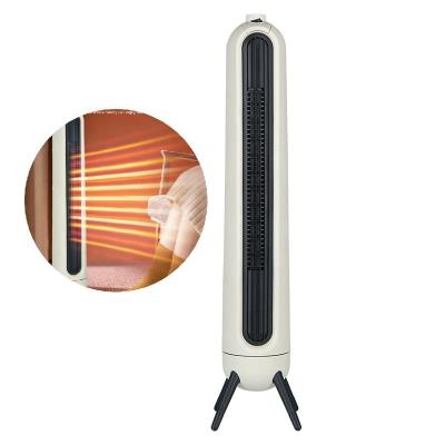 China Outdoor 2023 on trendy hot air heater Save space slim  2000W  Tower heating fan electric heater for sale