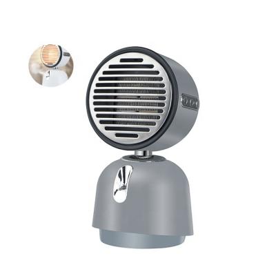 China Outdoor Portable Mini Table Steel Fans Cooling Electric Heater Fans With Mist Water Tank Humidifier for sale