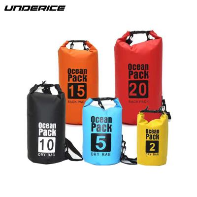 China 20L waterproof dry bag ready to ship at sea floating waterproof bag custom dry bag for sale