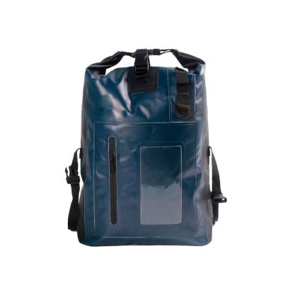 China Custom 25L Waterproof Leather Travel Bag Backpack Shoulder Bag Wholesale for sale