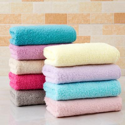 China Soft Organic Towel For Baby Super Soft Absorbent 100% Cotton Fluffy Face Towel for sale