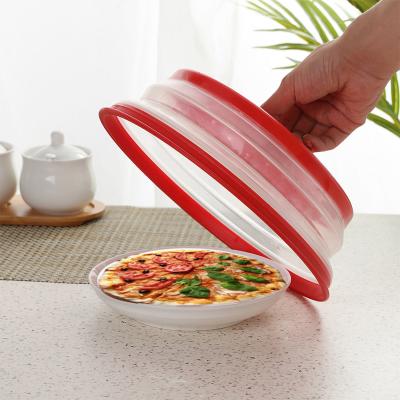 China Hot Selling Viable BPA Free PP Covers Food Heat Resistant Dish Splash Proof Microwave Folding Cover for sale