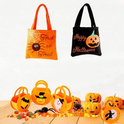 China Wholesale Nonwoven Fabric/Textile Party Festival Drawstring Canvas Trick or Treat Bag Gift Candy Scented Bags Halloween Decorations 2021 for sale