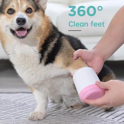 China Viable Wholesale Goods Portable Dog Paw Washer Cup Pet Dog Paw Cleaner Dog Foot Wash Cup for sale