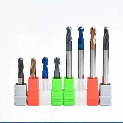 China General/WYK High Speed ​​Carbide Milling Cutter CNC Safety Cutter 2 Flute Ball Cutter, Suitable For 55 Degree Steel for sale