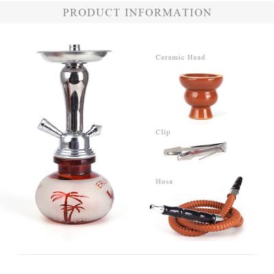 China Wholesale Portable Shisha Hookah Making Small Size 5 Colors Chassis Acrylic Hookah for sale