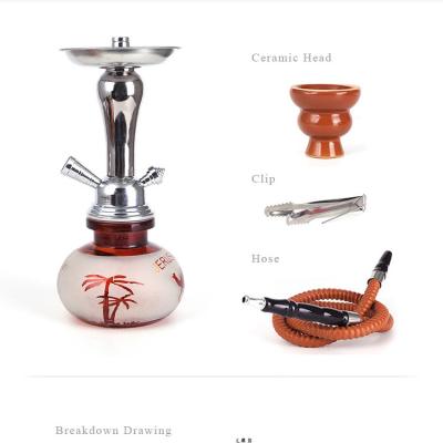 China Wholesale 5 Colors Chassis Smoking Portable Small Size Acrylic Shisha Narguile Narguile Hookah Making Shisha Hookah for sale