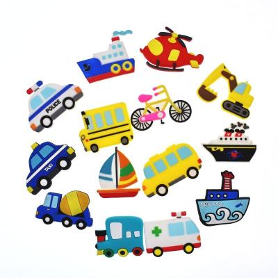 China Cute Flat DIY PVC Charms Fit For Phone Case Airplane Accessories 4-5cm for sale