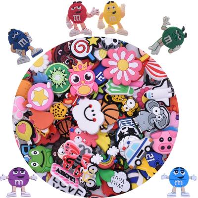 China Shoe Charms Cute Cartoon Popular Kids Charms Birthdays Gifts Clog Shoes Decoration Fit For Hole Shoes/Wristband/Slicone Wristbands for sale