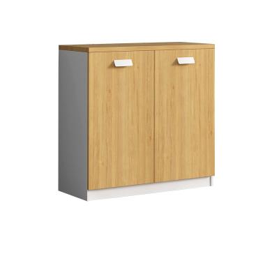 China (Other) Nordic Modern Simple Adjustable Sliding Door Office Durable Wooden File Cabinet for sale