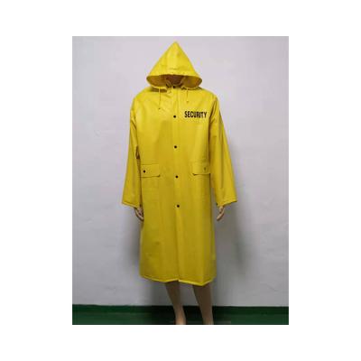 China Bachelorette Waterproof Clothing Corduroy Collar Two Pockets In The Front Customizable PVC Rain Coat Waterproof Poncho With Sleeves OL-RC020 for sale