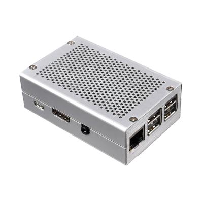 China Electronic Device Customized Box Aluminum Enclosure Metal Case Wall Mount Raspberry Pi Case For Raspberry Pi 4 for sale