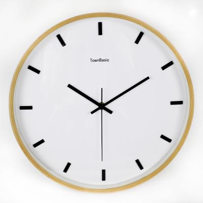 China Class Factory Price Cheapest Wooden Round Wall Clock MXW61002 0.8KG for sale