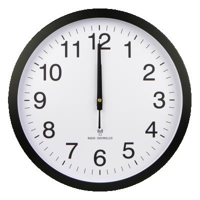 China Calendars 14 inch Radio Controlled Wall Clock MX301455 0.97KG Metal for sale