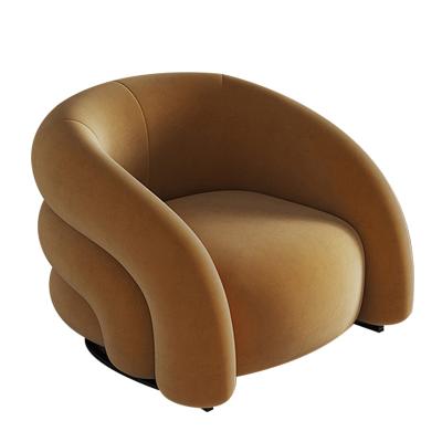 China Simple Designer Velvet Fabric Armchairs Modern Minimalism Nordic Leisure Sofa Chairs for sale