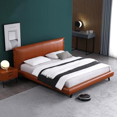 China Modern Queen Bed Modern King Size Bed For Bedroom Bed Adults Leather Upholstered Double Bed for sale