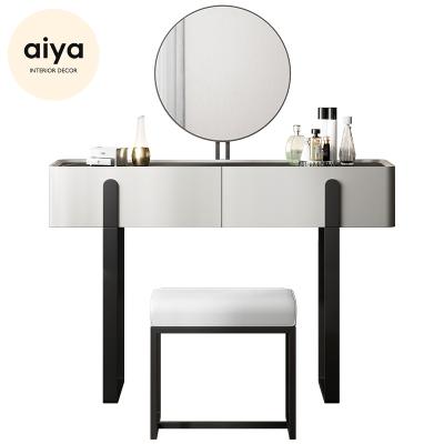 China (Other) Modern European Adjustable Make Up Dressing Table With Lights Around Mirror Furniture Dressing Table for sale