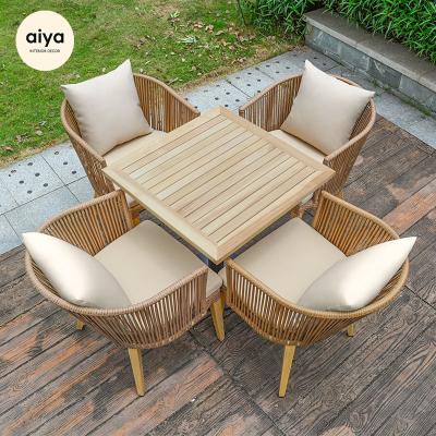 China Nordic Creative Beach Chairs Furniture PE Rattan Wood Grain Easy Carry Outdoor Chair for sale