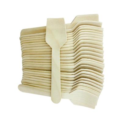 China Biodegradable Factory Direct Disposable 95mm Square Handle Cake Ice Cream Scoop Scoops for sale