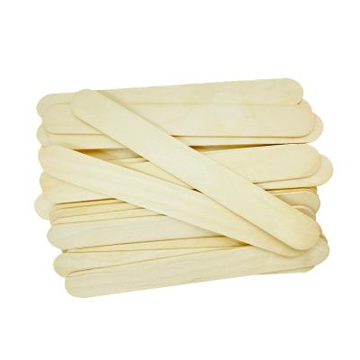 China high quality wooden spatula supplier 100%birch disposable tongue spatula for sale