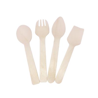 China Biodegradable Wholesale Wooden Knife, Fork and Spoon Cutlery Set for sale