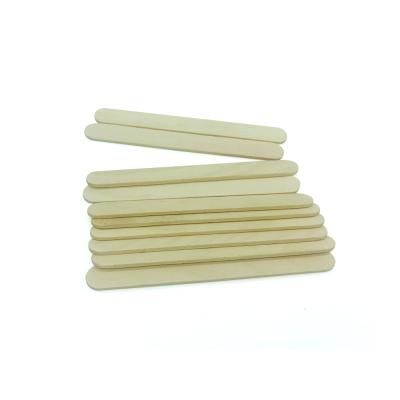 China Viable Ice Cream Sticks 114mm Wooden Straight Edge Flat Popsicle Stick for sale