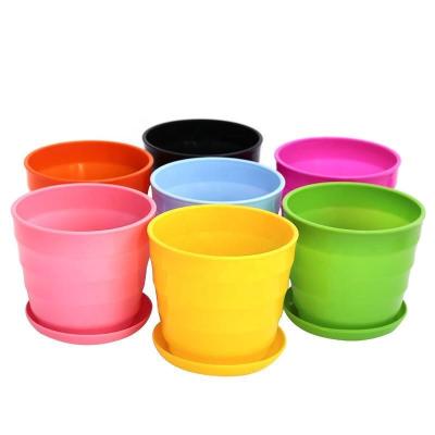 China Modern Round Pot Planter Planting Plastic Flower Pot for sale