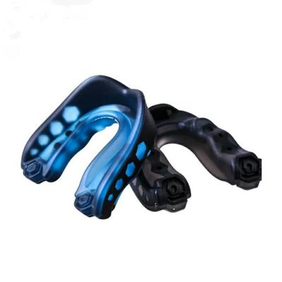 China Muttahida Majlis-e-Amal Muttahida Majlis-e-Amal Double Boxing Rugby Protective Mouthguard Mouthguard Blue Shield Soft for sale