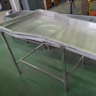 China Cattle Stainless Steel Guts Drop With Pneumatic Device For Cattle Slaughtering Line for sale