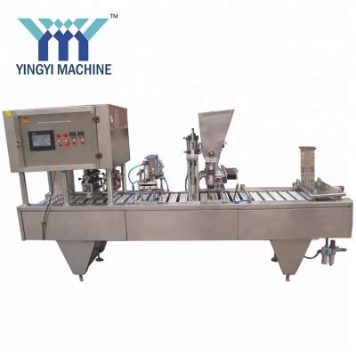 China Small semi-liquid beverage cup filling and sealing machine for sale