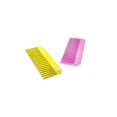 China Home/Salon/Promotion Support OEM Gold Color Tooth Hair Comb Wide Wigs Paint Makeup Hair Brush Comb for sale