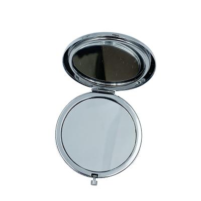 China Double Side Folding Creative Double Sided Round Mirror Makeup Mirror Pocket Maker Makeup Vanity Mirror for sale