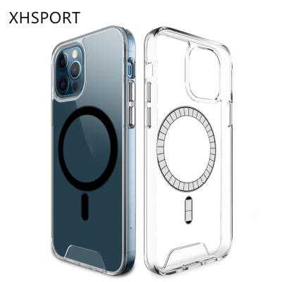 China High Quality Shockproof Magnetic Transparent Mobile Phone Case For iphone 12 pro Cover Phone Case for sale