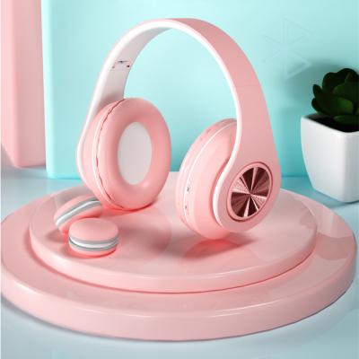 China LED light 2020 hd call earphone high quality high fidelity play over ear macaron inpods wireless earphone B93 for sale