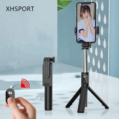 China BT Handheld Portable Remote Control Mobile Phone Bracket Live Broadcast P20S Tripod Phone Desktop Holder for sale