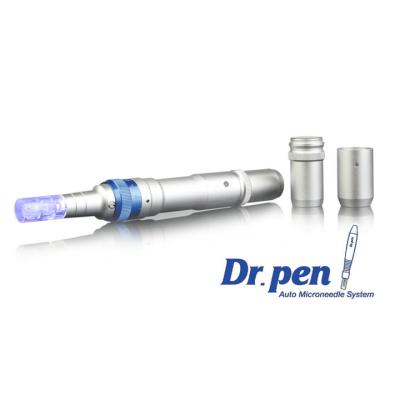 China Microneedling Pen dr pen dermapen ultima a6 derma pen microneedle Silver with Blue color for sale