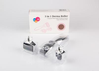 China DRS 3 in 1 Derma Roller 180/600/1200 Needles MicroNeedle  Dermaroller Kits For Skin Care Rejuvenation Treatment for sale