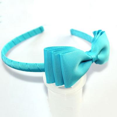 China Fashion Lovely 3.5 Inch Multiple Layers Ribbon Bow Headband Girl Hair Circle Baby Hair Accessories Hair Bands for sale