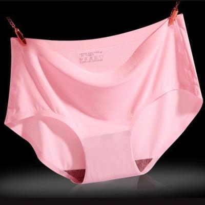 China U5230 ladies lace underwear ice satin sexy silk briefs women's breathable underwear women seamless panties for sale