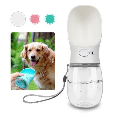 China Petwant Factory Non-automatic 300ml 350ml 550ml 2 in 1 Portable Pet Cat Dog Water Bottle Outdoor Travel for sale